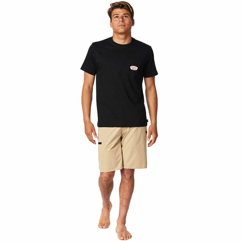 T-shirt med kortärm Herr Rip Curl Badge M - 5