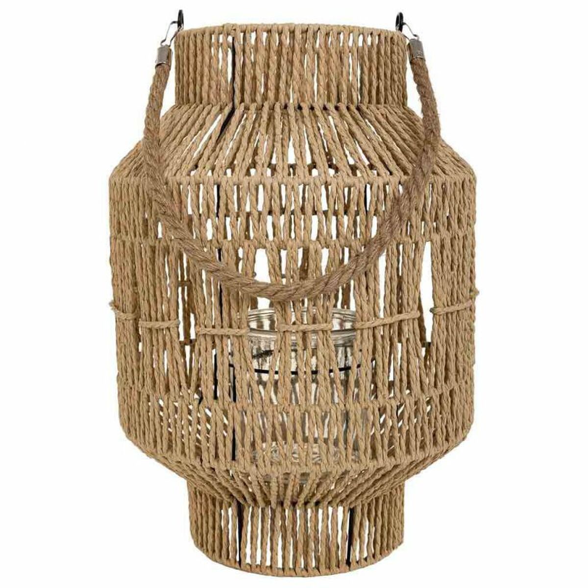 Lykta Alexandra House Living Naturell Papper Järn 28 x 41 x 28 cm - 4