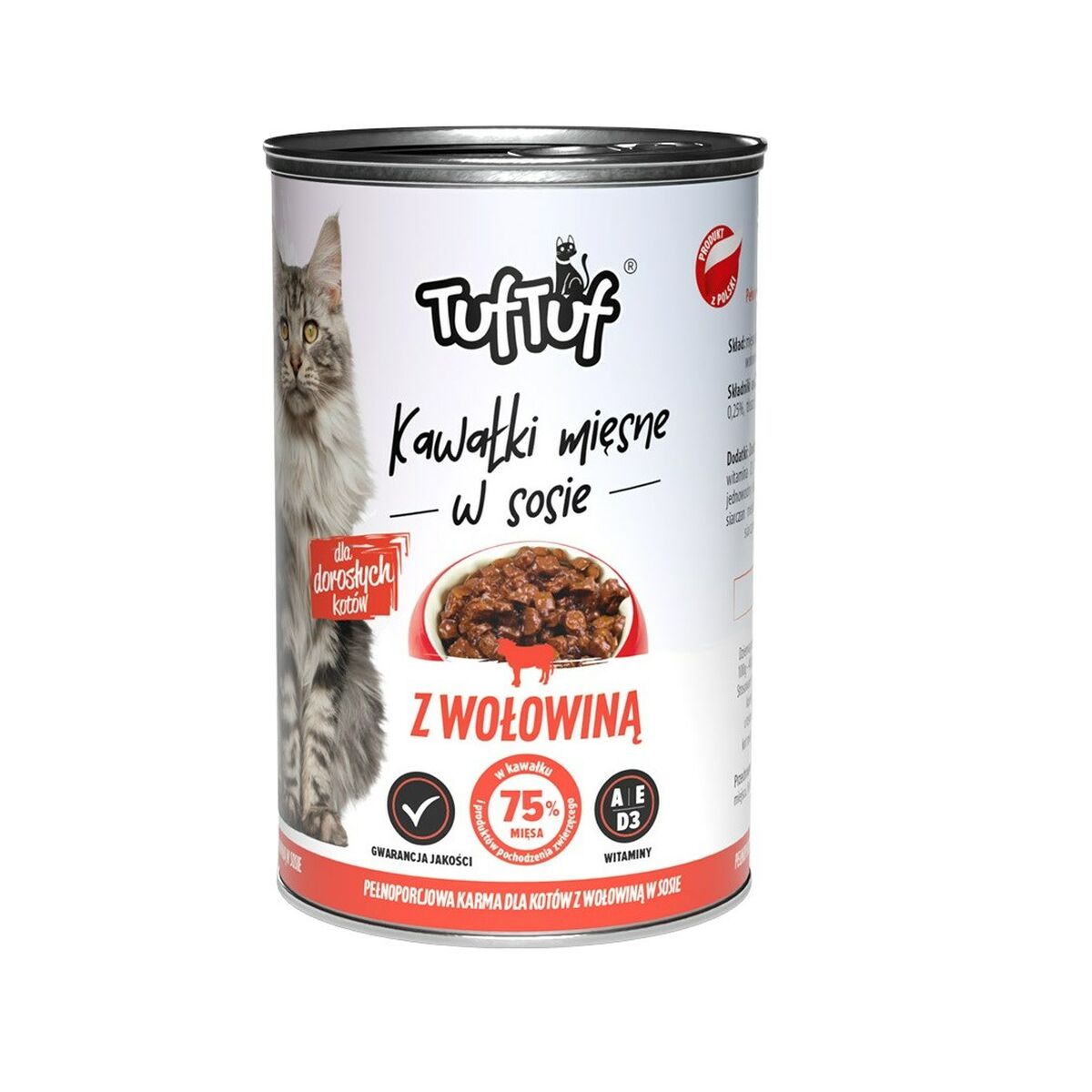 Kattmat Tuftuf Pieces of meat in sauce with beef Nötkött 415 g