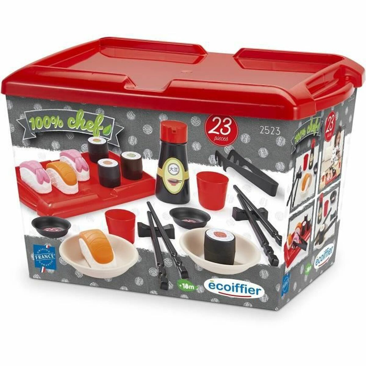 Sats med matleksaker Ecoiffier Sushi - 4