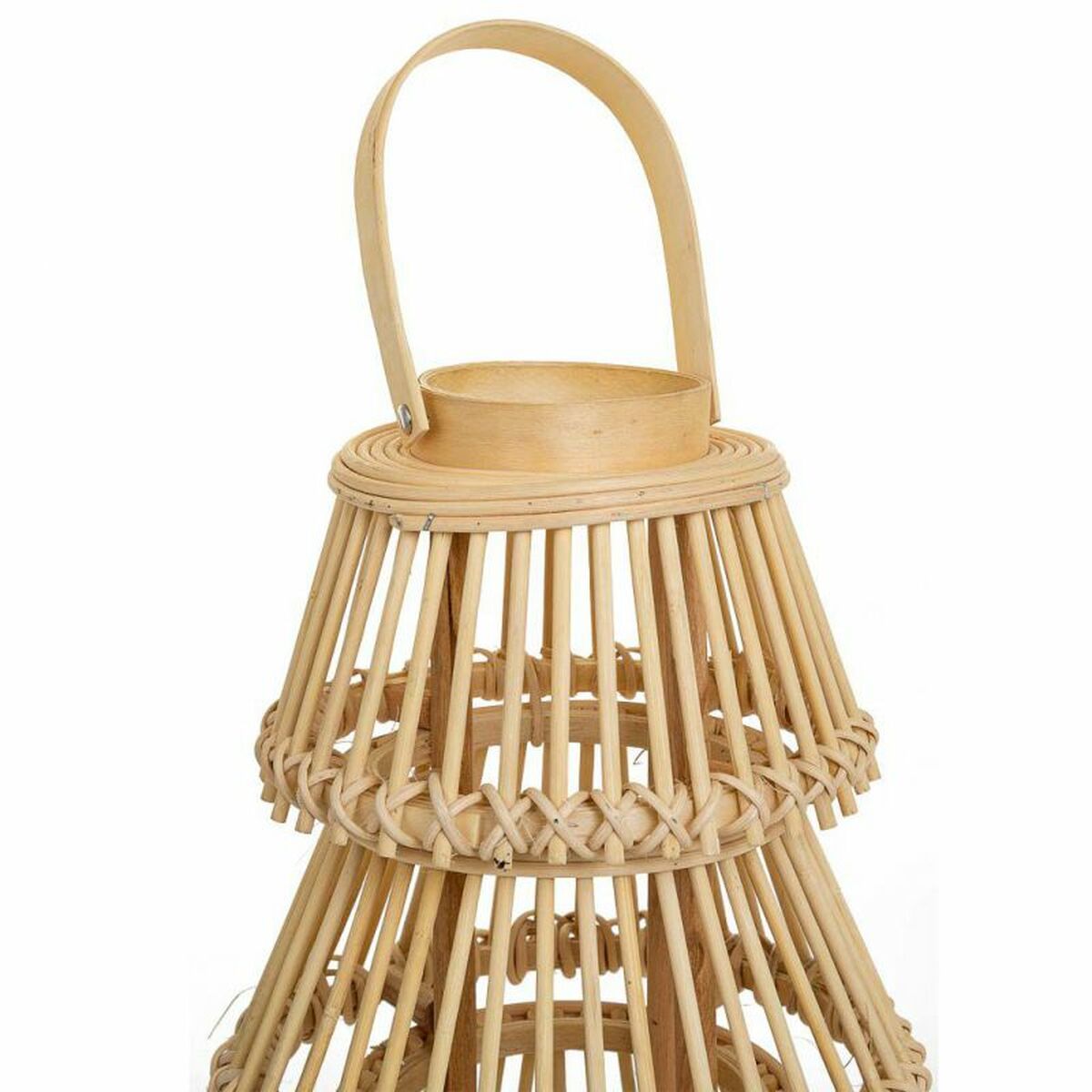Lykta Alexandra House Living Naturell Bambu 29 x 42 x 29 cm - 6