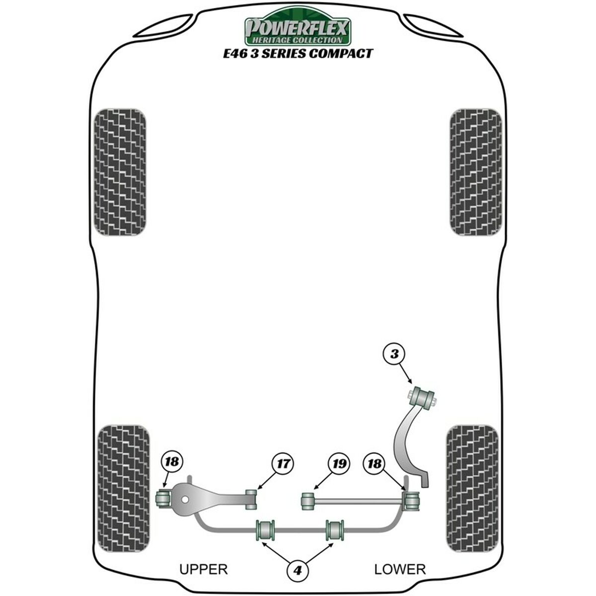 Silentblock Powerflex PFR5-4626 Bakre - 4