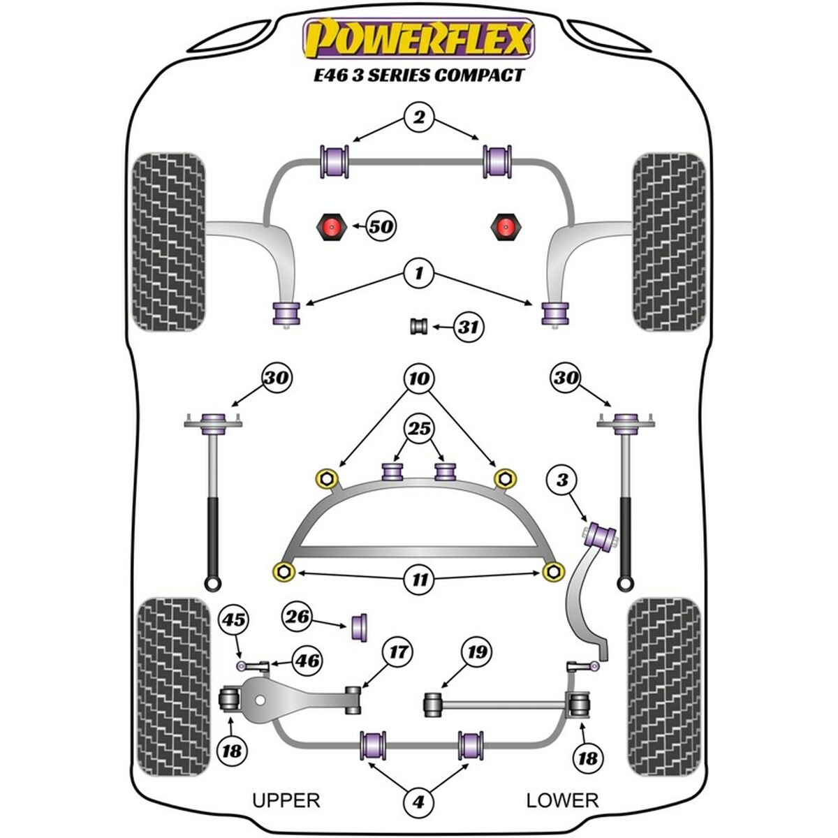 Silentblock Powerflex PFR5-4626 Bakre - 2