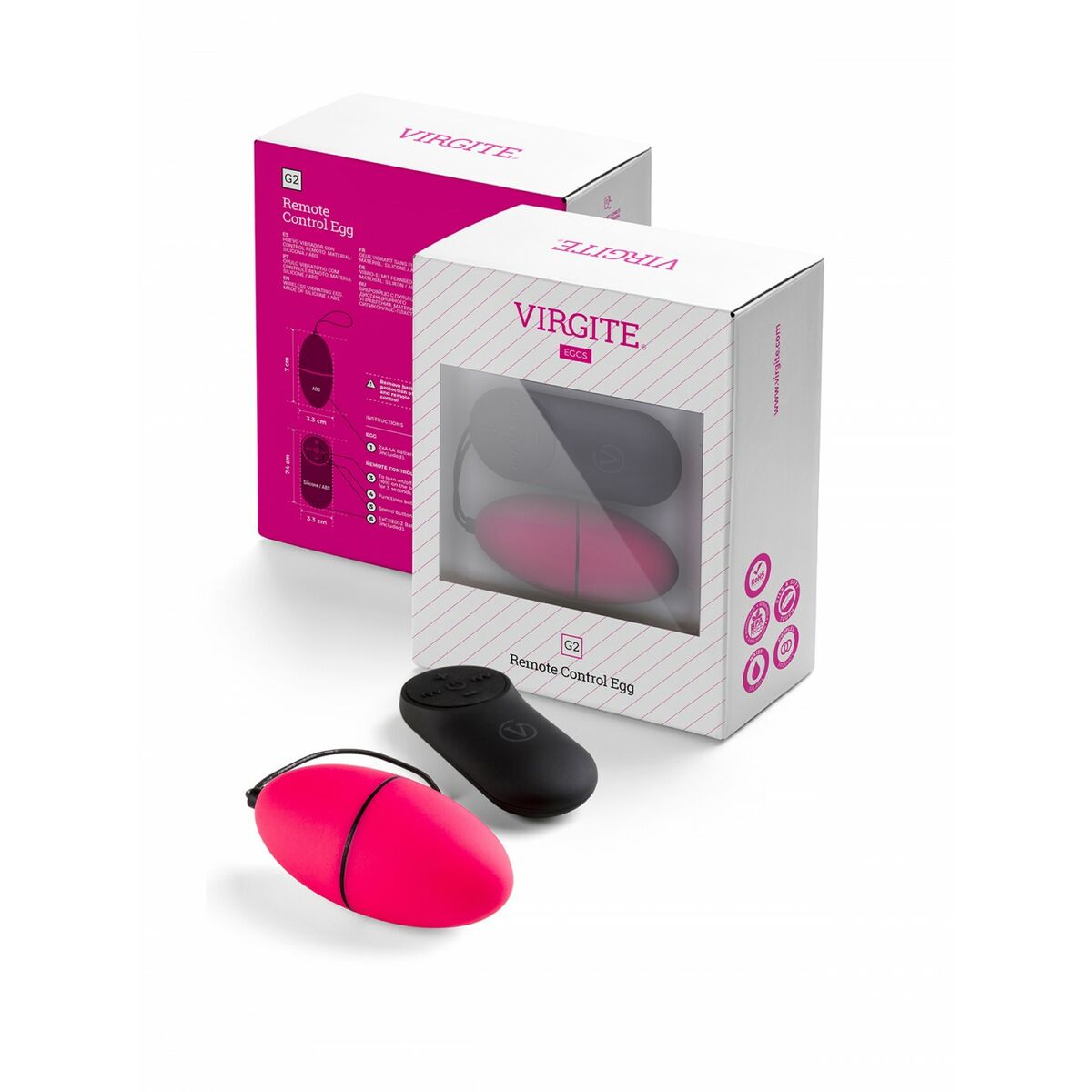 Äggvibrator Virgite Rosa - 2
