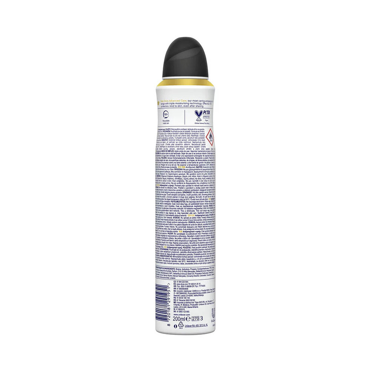 Deodorant Dove Invisible Dry 0% Alcohol Advanced Care 200 ml - 2