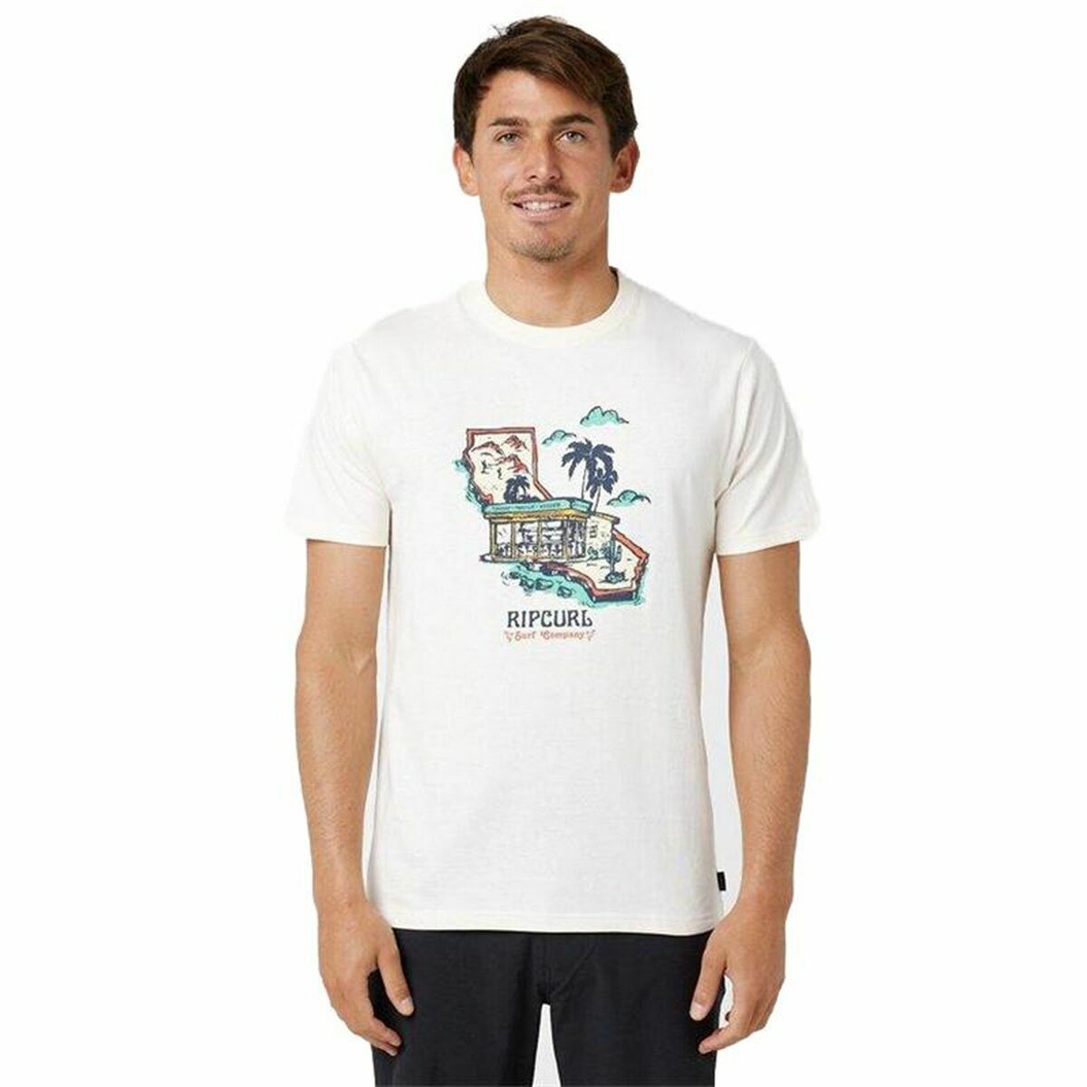 T-shirt Rip Curl Framed Vit Män - 5