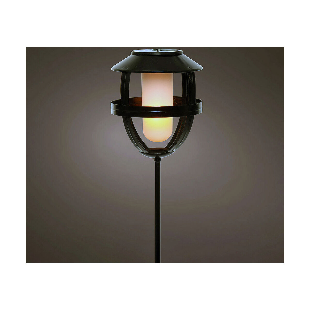 Sollampa Lumineo 898216 Svart Järn 63 cm Eldslågeeffekt Fackla - 4