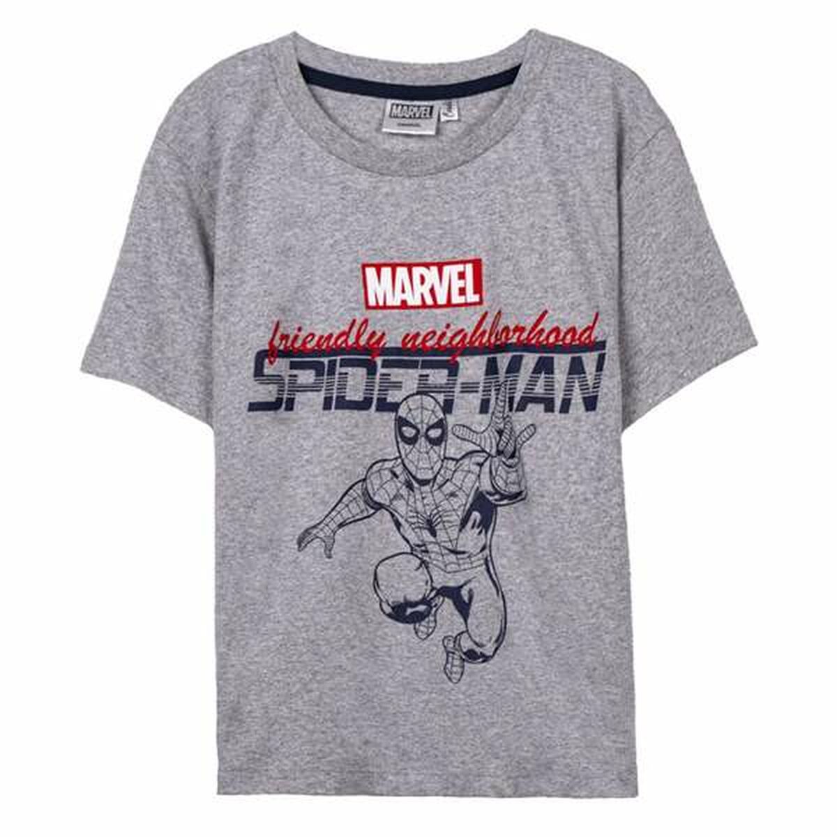 Barn T-shirt med kortärm Spider-Man Grå 6 år