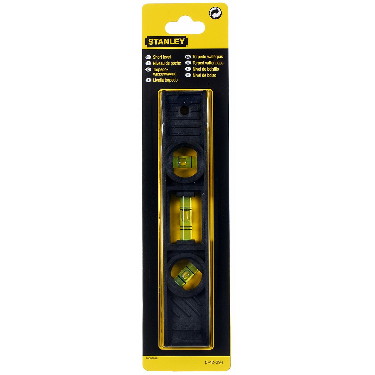 Vattenpass Stanley Torpedo 0-42-294 Aluminium ABS 20 cm - 2