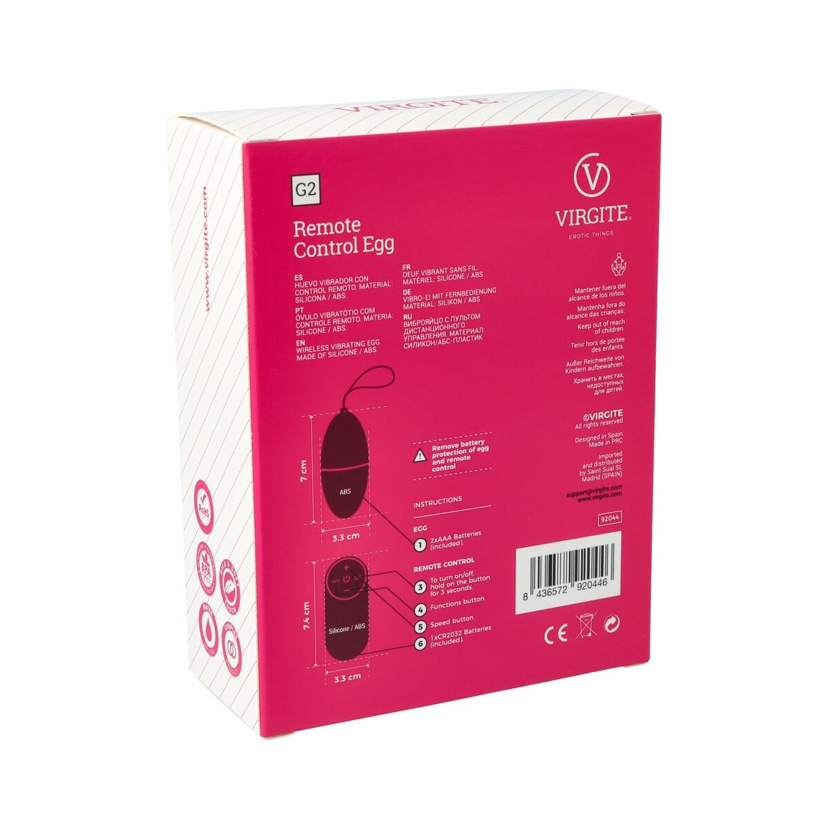 Äggvibrator Virgite Blå - 8