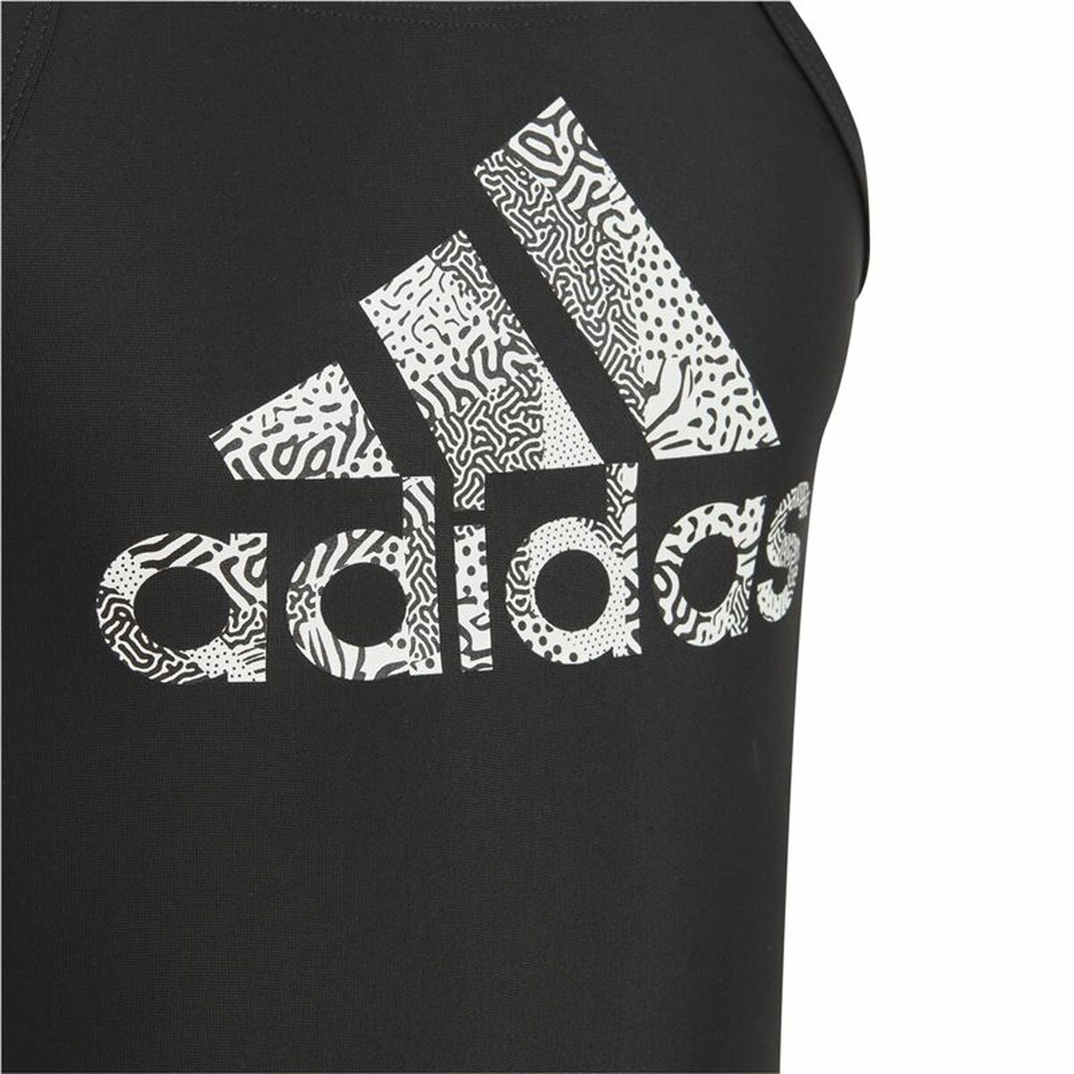 Baddräkt, Flickor Adidas Big Logo Svart - 3
