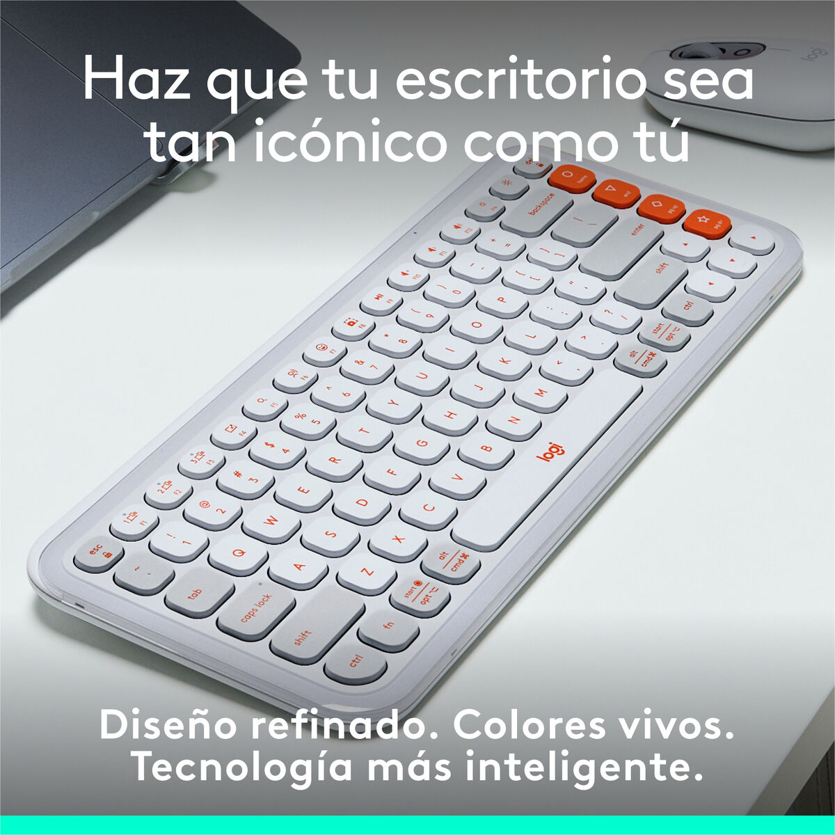 Tangentbord Logitech 920-013069 Vit - 3