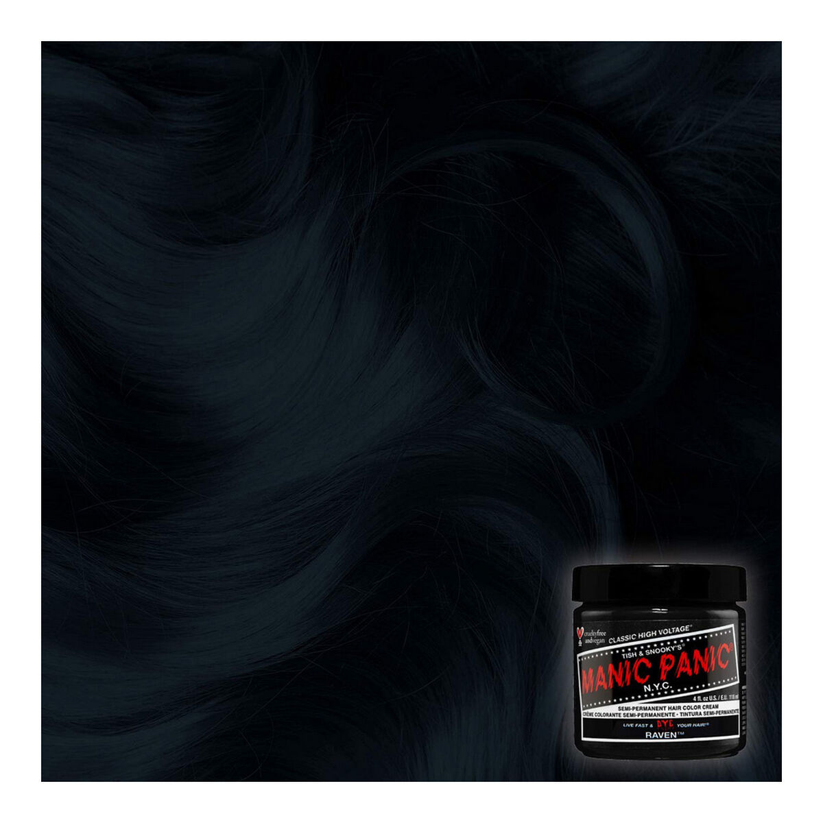 Permanent färg Classic Manic Panic ?HCR 11007 raven (118 ml) - 3