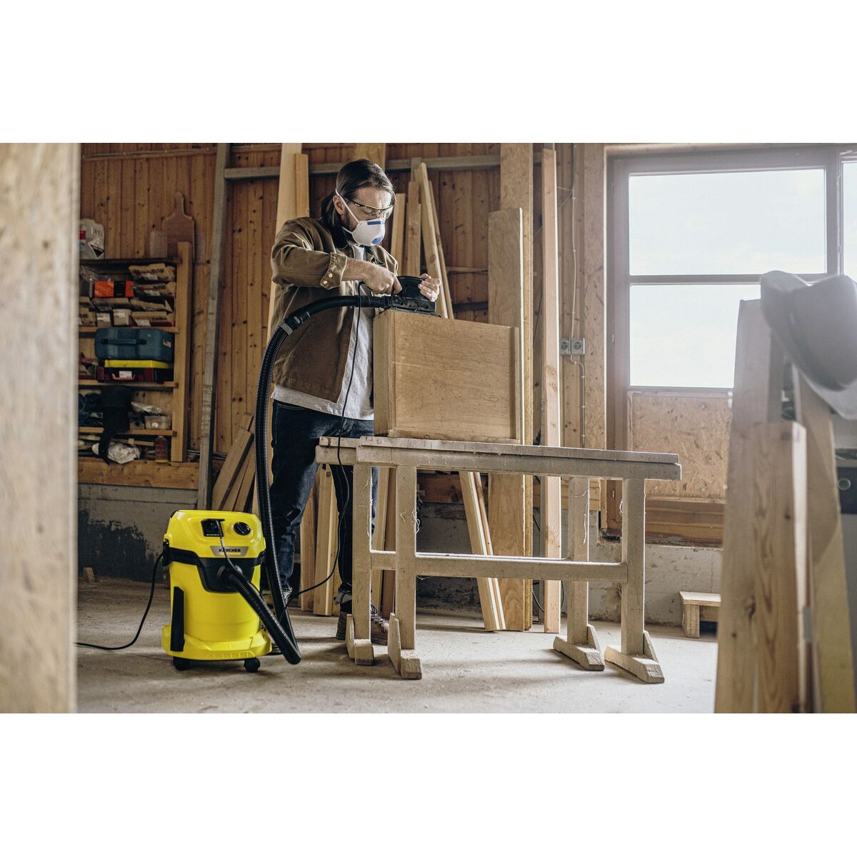 Utsug Kärcher WD 3 P V-17/4/20 Gul Svart 1000 W - 2