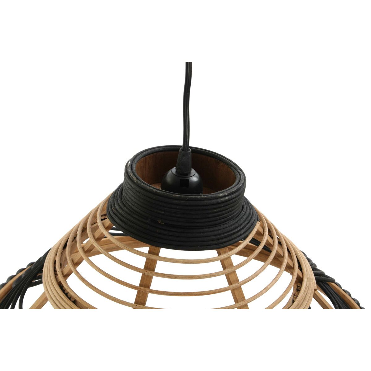 Taklampa DKD Home Decor Rattan Dvobarvna 50 W (41 x 41 x 21 cm) - 7