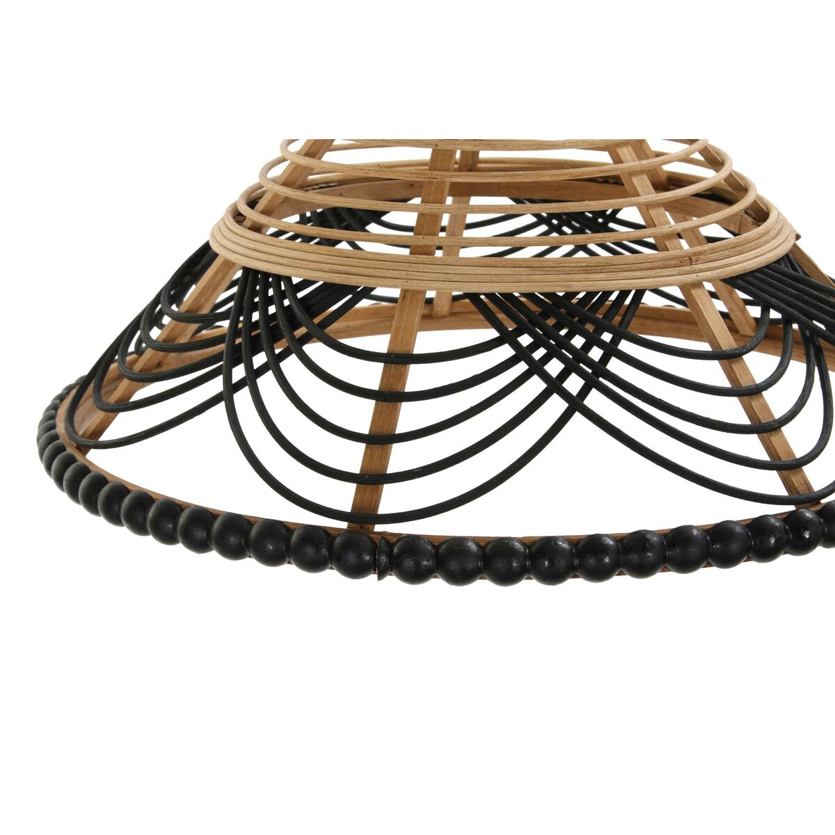 Taklampa DKD Home Decor Rattan Dvobarvna 50 W (41 x 41 x 21 cm) - 4