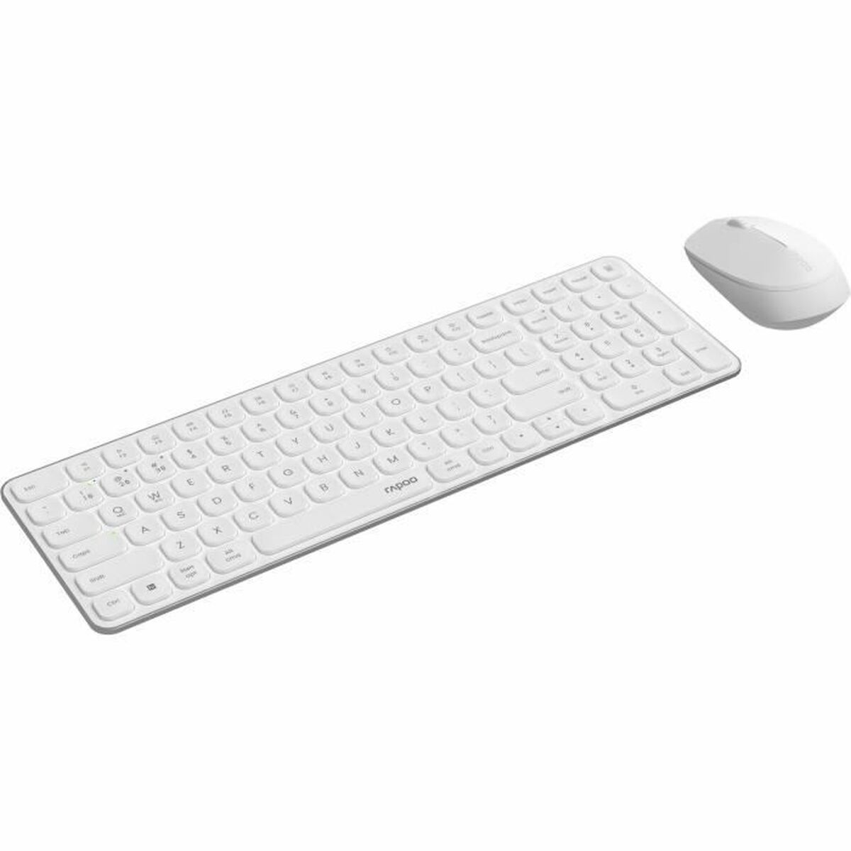 Tangentbord och Mus Rapoo 9310M Vit AZERTY - 2