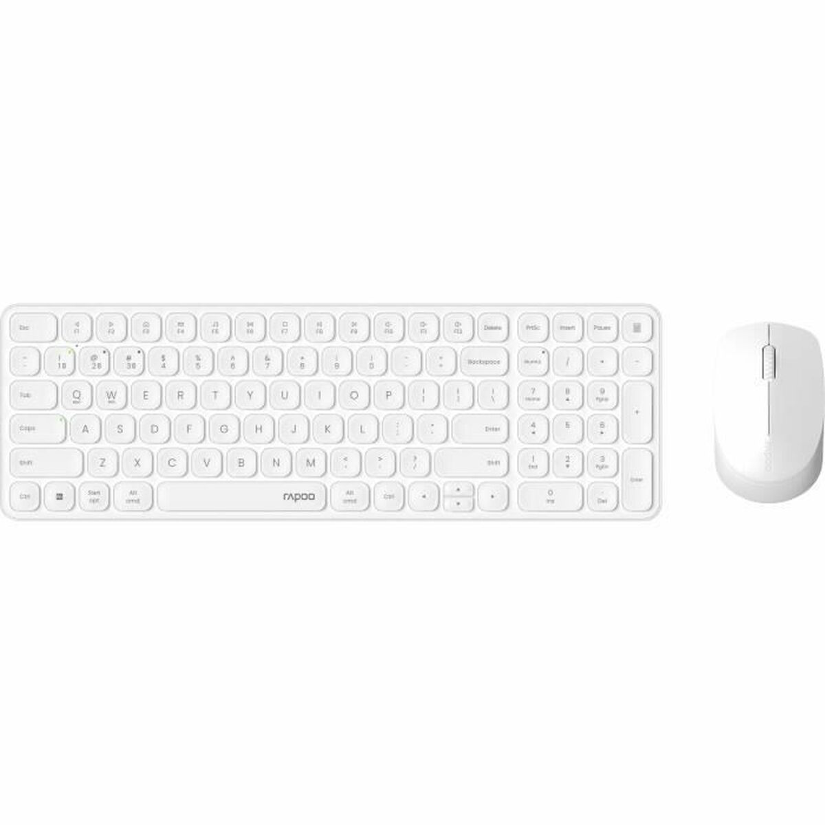 Tangentbord och Mus Rapoo 9310M Vit AZERTY