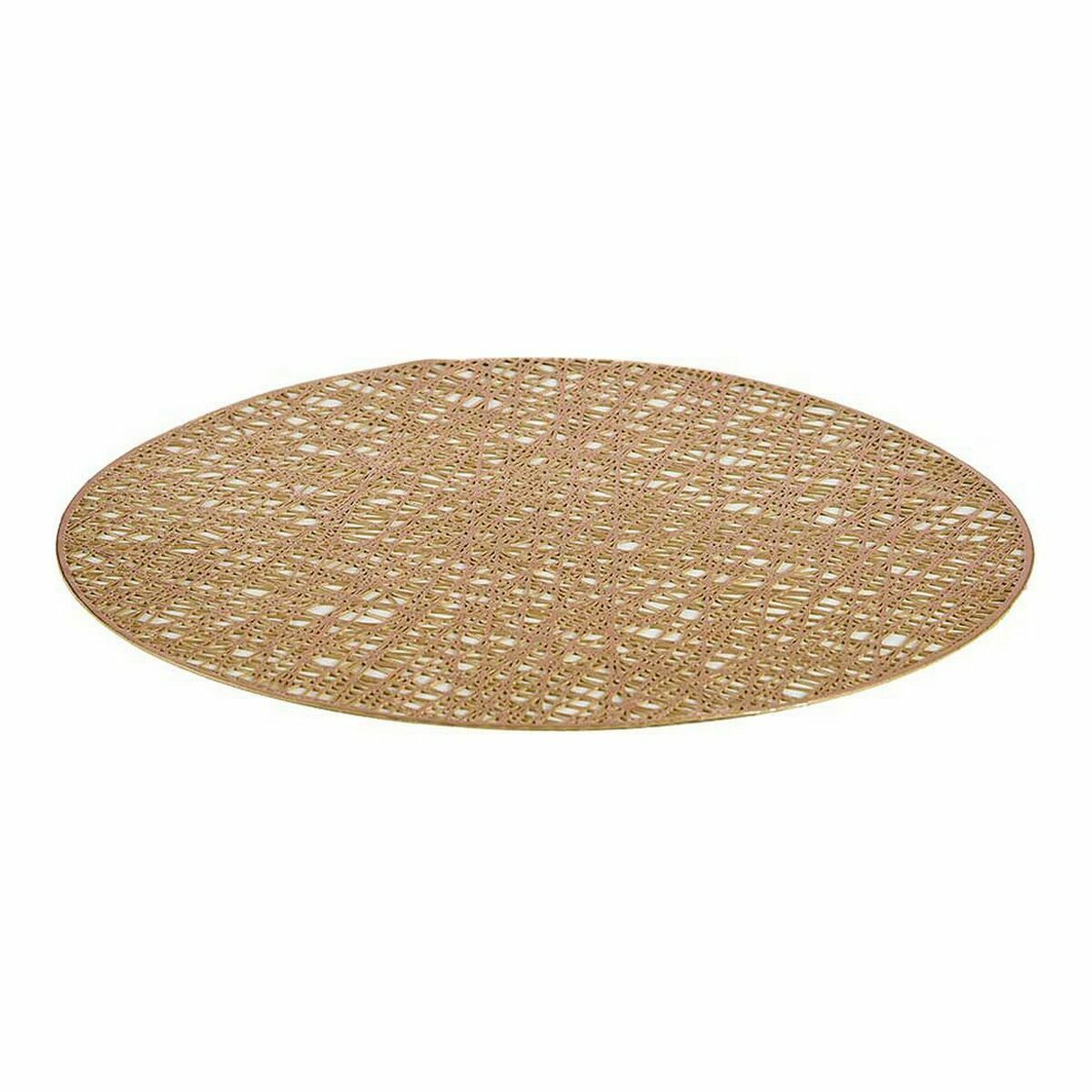 Bordsunderlägg Gyllene Plast (Ø 38 cm) (12 antal) - 2