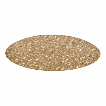 Bordsunderlägg Gyllene Plast (Ø 38 cm) (12 antal)