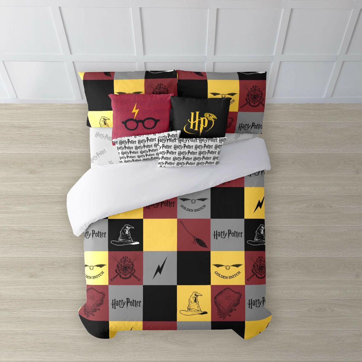 Påslakan Harry Potter Hogwarts Multicolour 175 Trådar 260 x 240 cm Säng 180