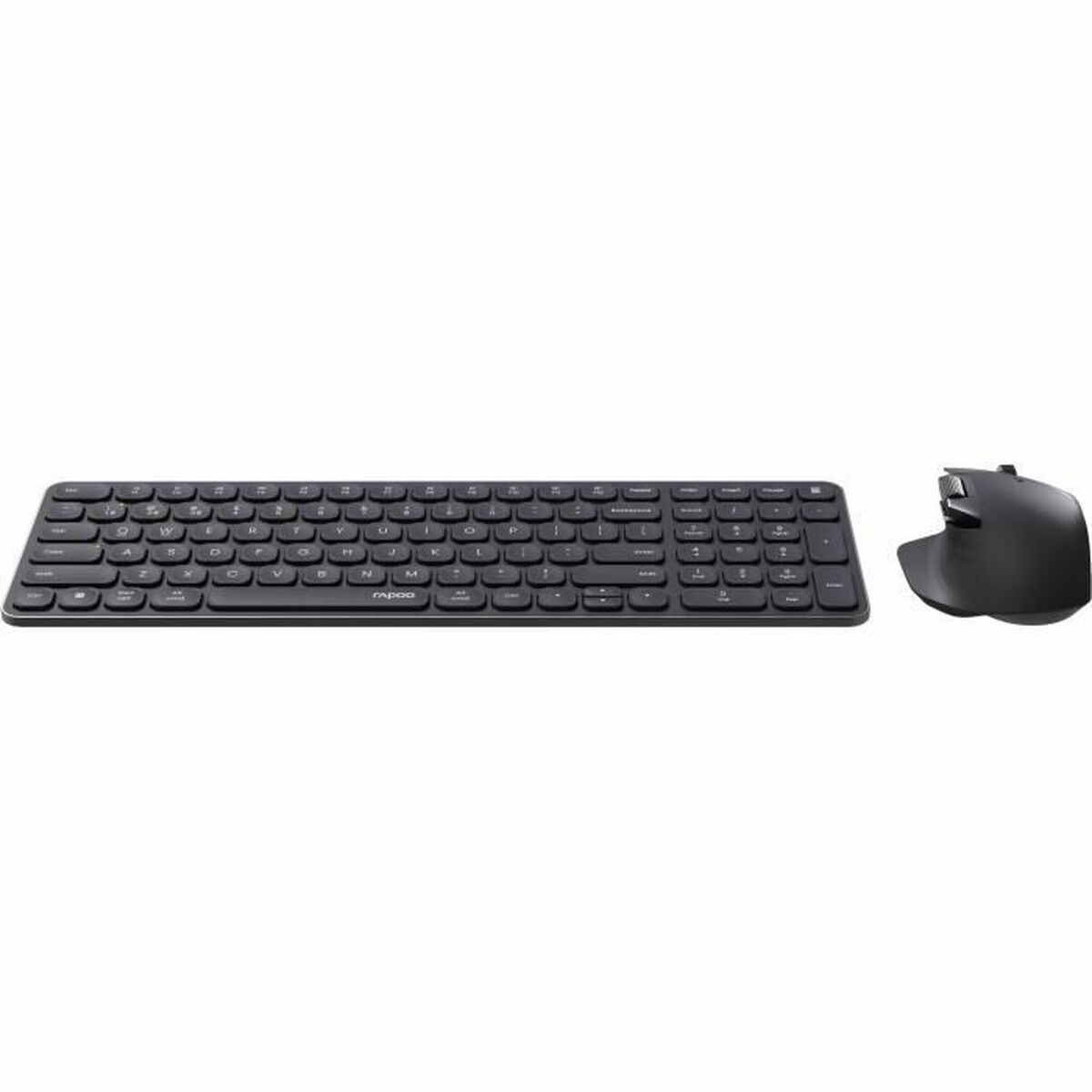 Tangentbord och Mus Rapoo 9760M Grå AZERTY - 3