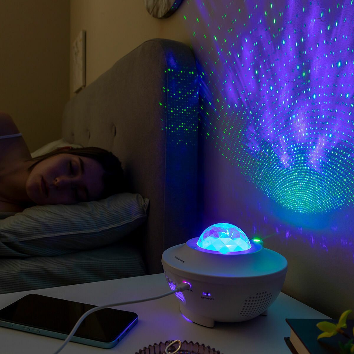 Stjärnprojektor med LED och Högtalare Sedlay InnovaGoods - 2