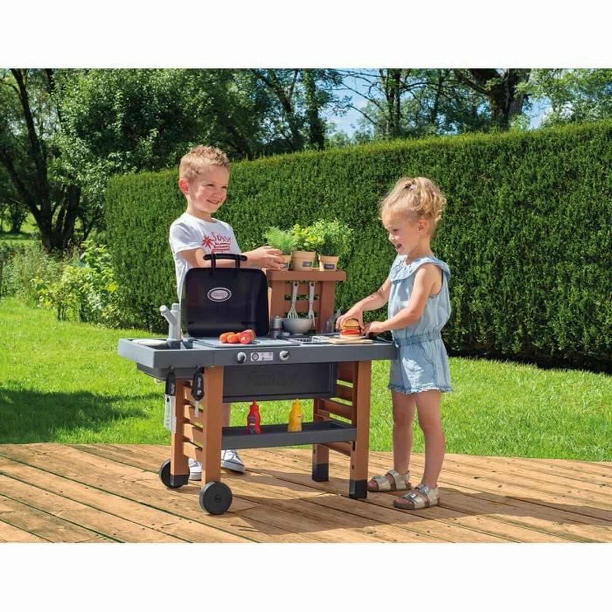 Leksakskök Smoby Garden Kitchen Grill 43 Delar - 2