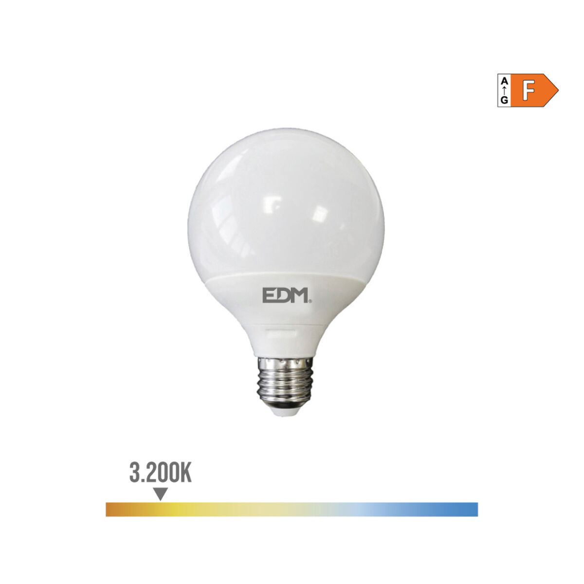LED-lampa EDM 98803 F 100 W 15 W E27 1521 Lm Ø 12,5 x 14 cm (3200 K) - 3