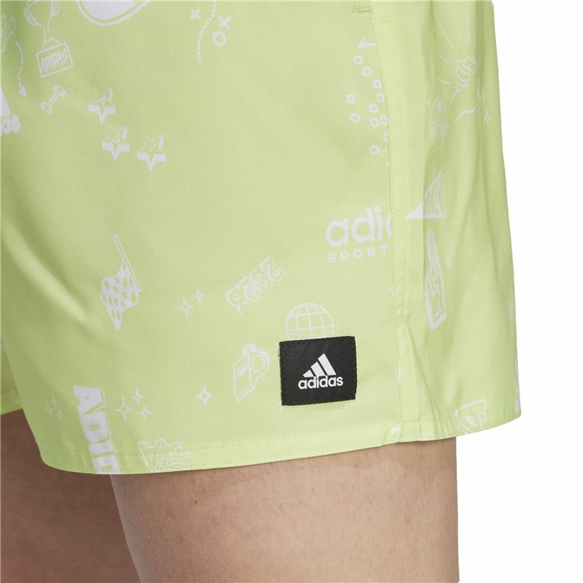 Baddräkt Barn Adidas Clx Sho Sl Gul Grön - 4