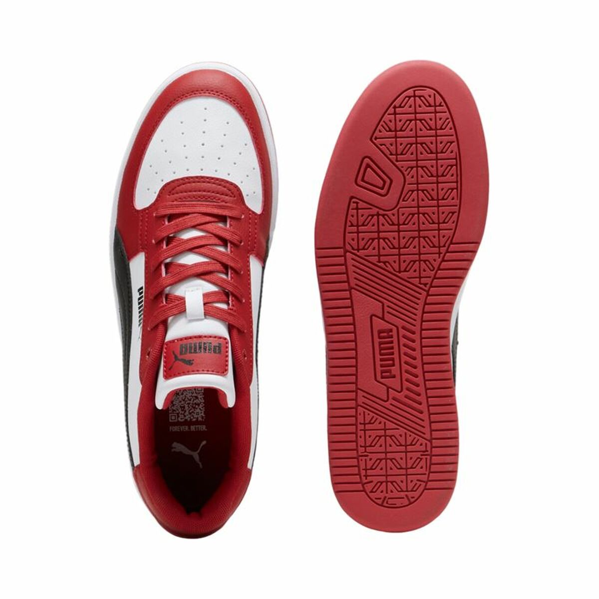 Sportskor Casual Herr Puma Caven 2.0 Club Vit Röd - 3