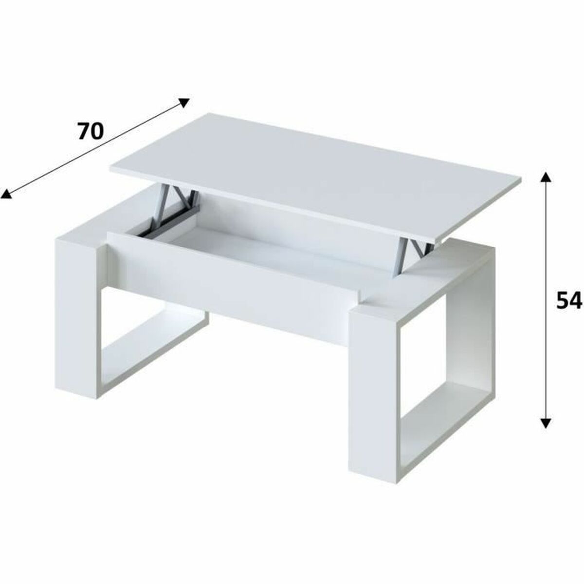 Sidobord 45-54 x 105 x 55 cm - 5