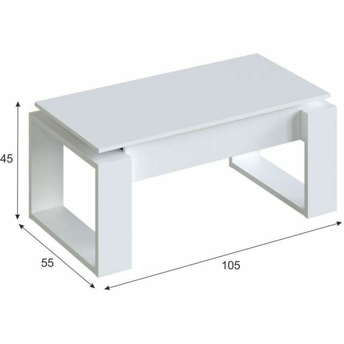 Sidobord 45-54 x 105 x 55 cm - 4