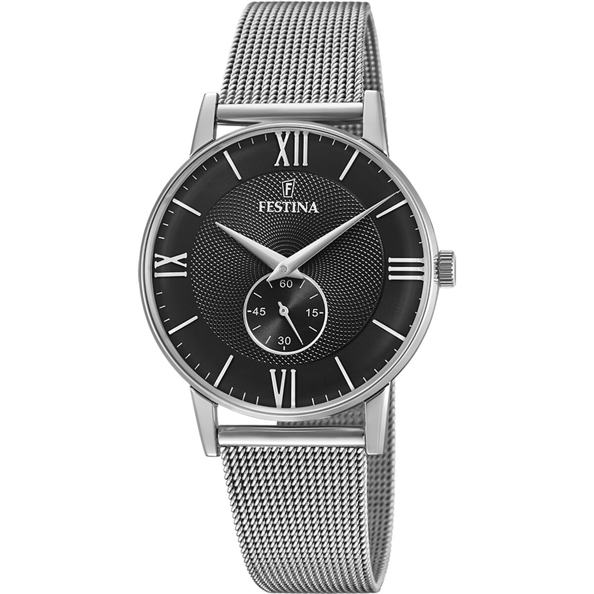 Herrklocka Festina F20568/4 Svart Silvrig