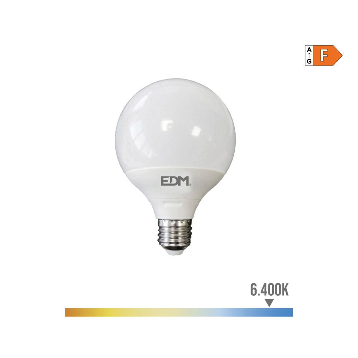 LED-lampa EDM 98802 F 100 W 15 W E27 1521 Lm Ø 12,5 x 14 cm (6400 K) - 3