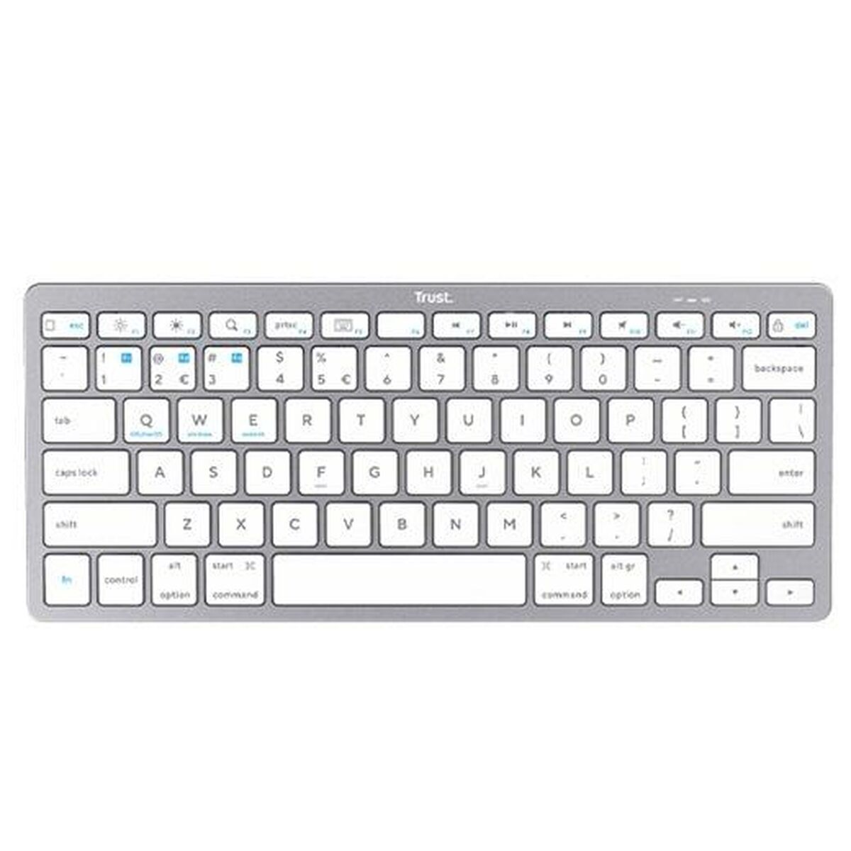 Tangentbord Trust 24654 BASIC Vit