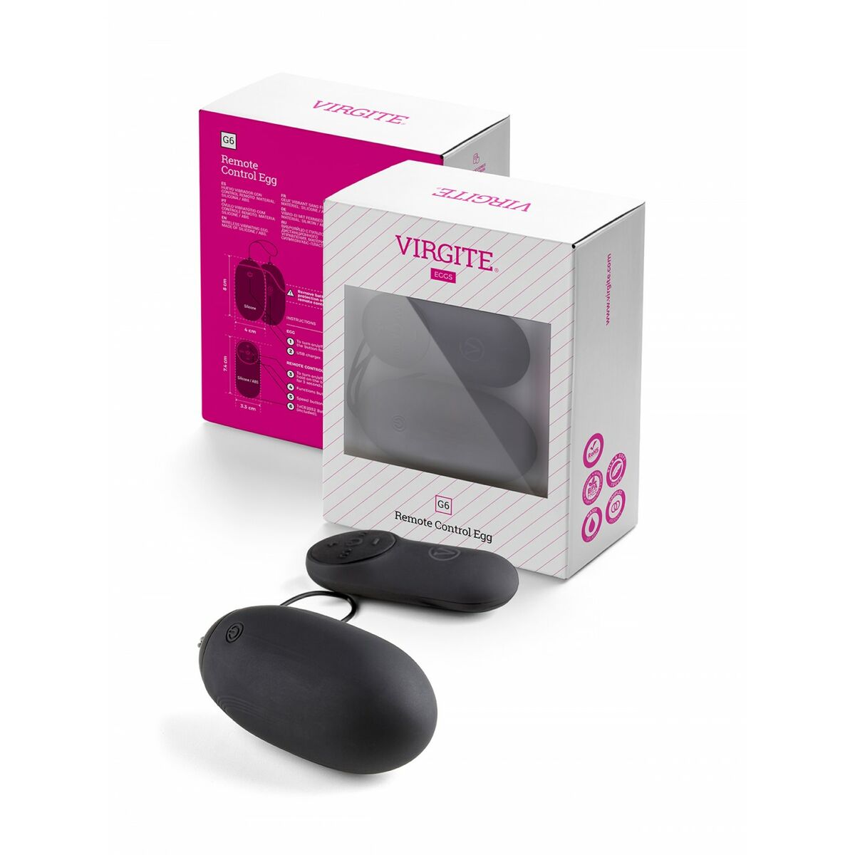 Äggvibrator Virgite Svart - 2