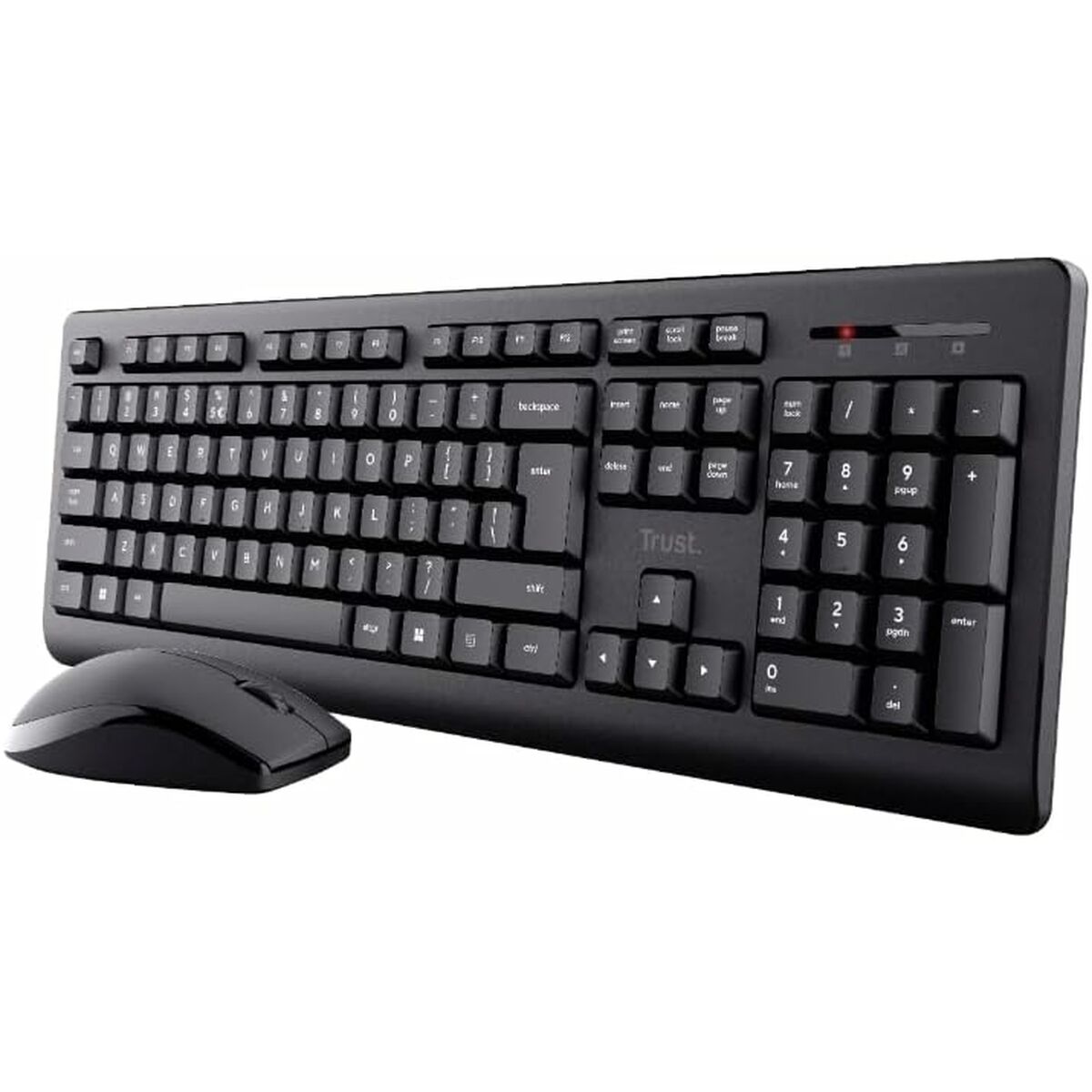 Tangentbord och Mus Trust 25433 PRIMO Svart Qwerty Spanska