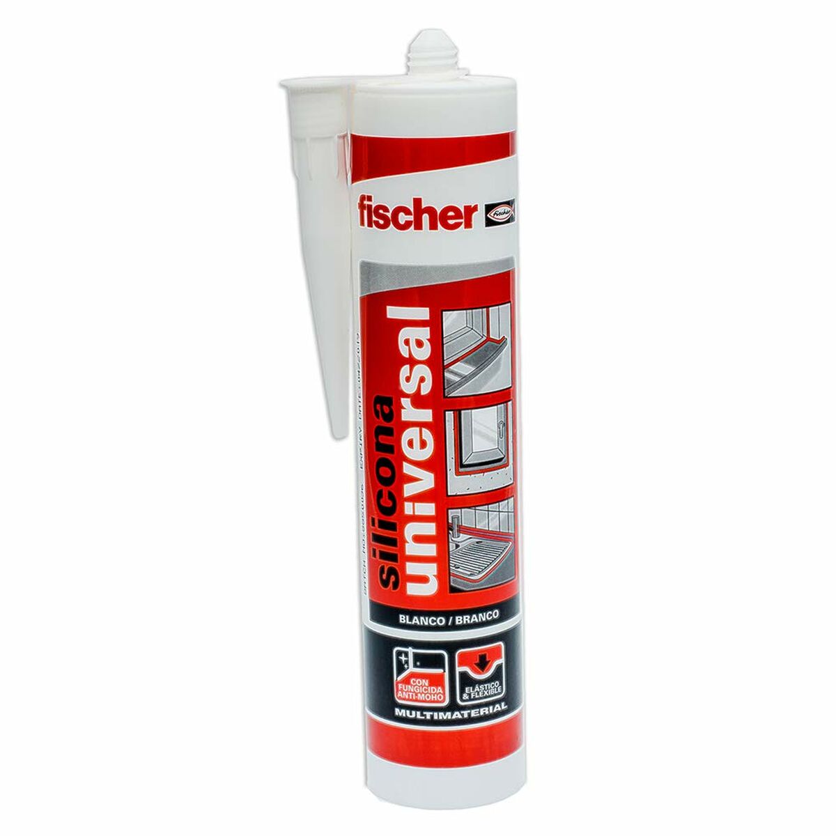Silikon Fischer Grå 280 ml - 5