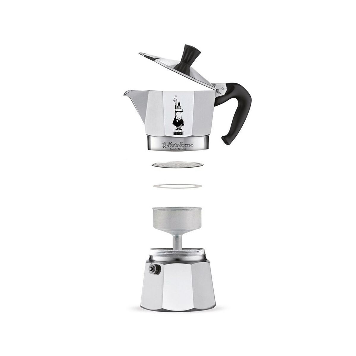 Italiensk Kaffepanna Bialetti Moka Express Aluminium 6 Koppar - 2