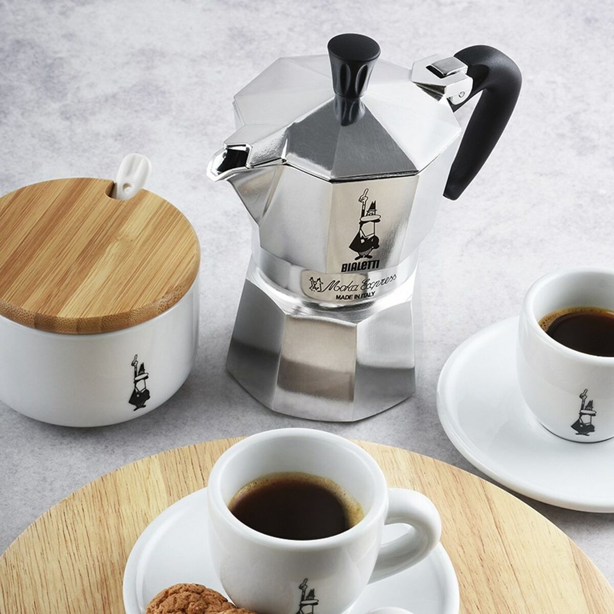 Italiensk Kaffepanna Bialetti Moka Express Aluminium 6 Koppar - 6