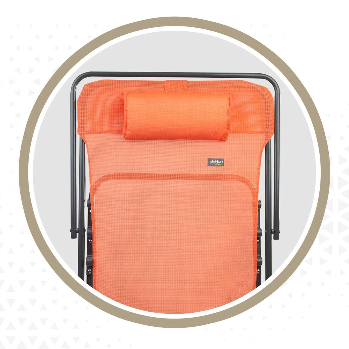 Lutbar vilstol Aktive Orange 53 x 87 x 78 cm (4 antal) - 7