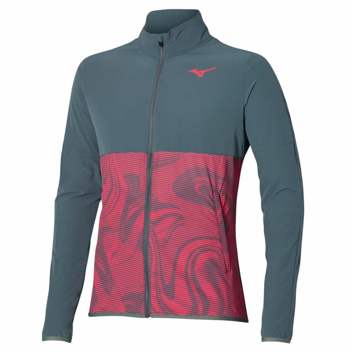 Träningsjacka Herr Mizuno Charge Printed Grå