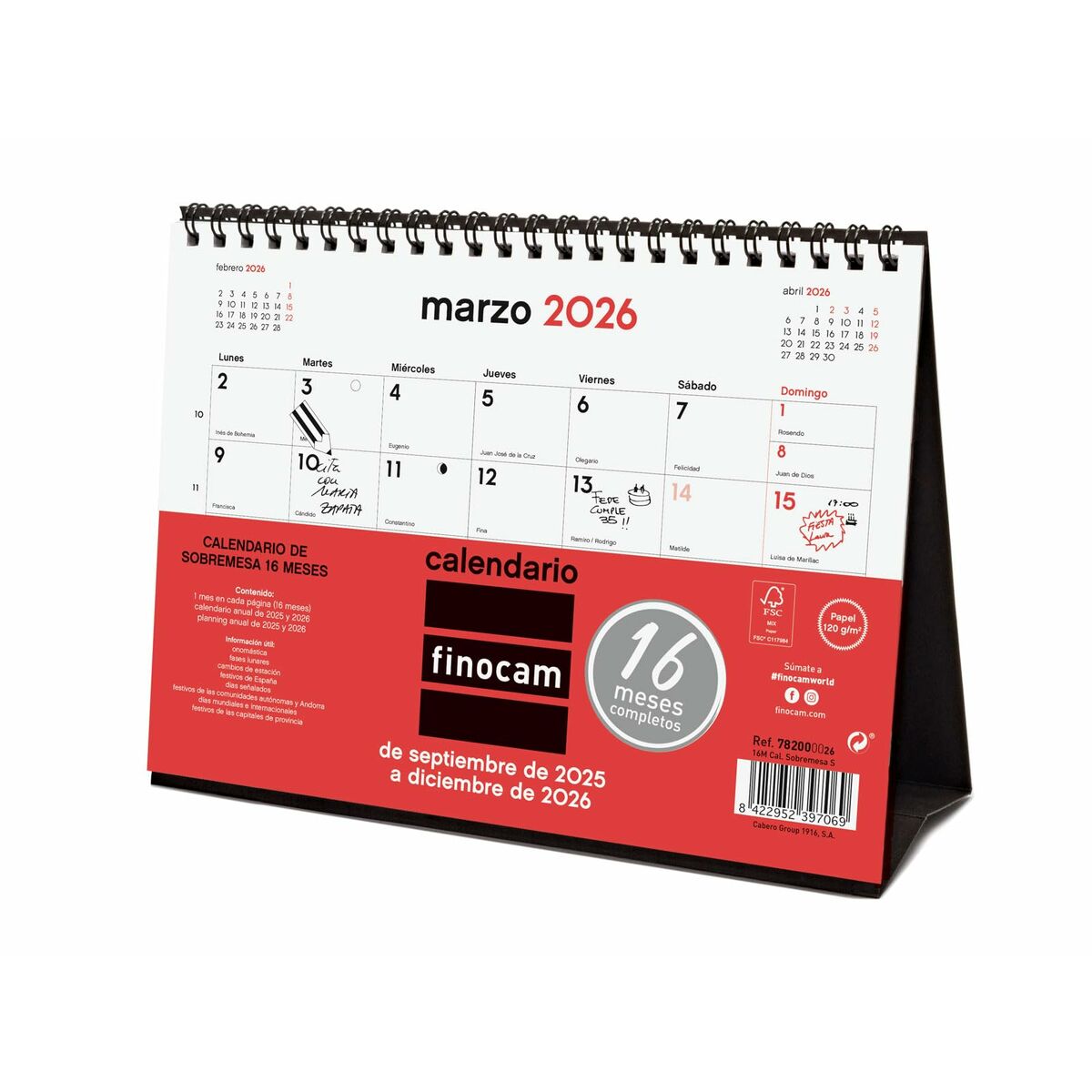 Skrivbordskalender Finocam