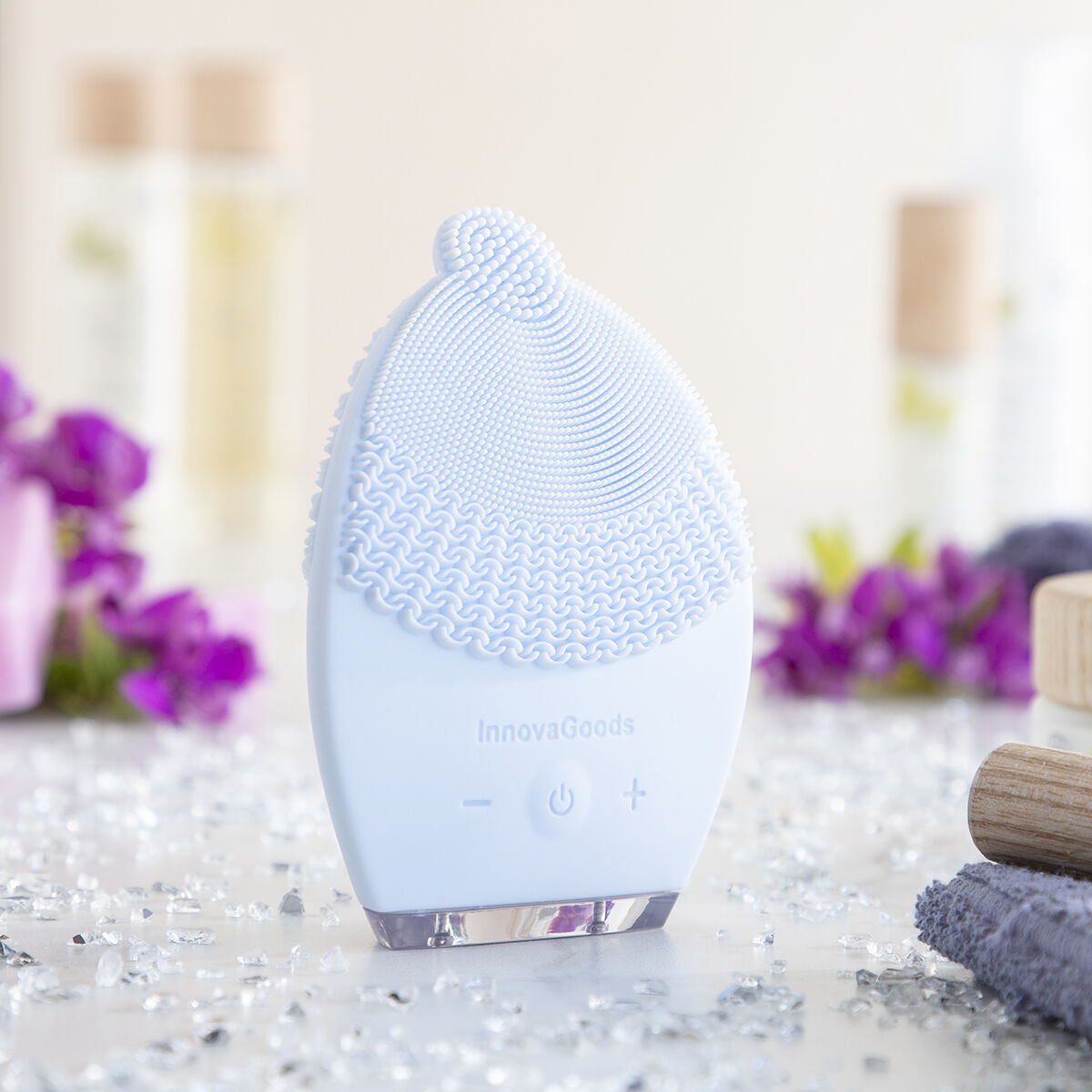 Apparat för ansiktsrengöring med massageeffekt Vipur InnovaGoods - 25