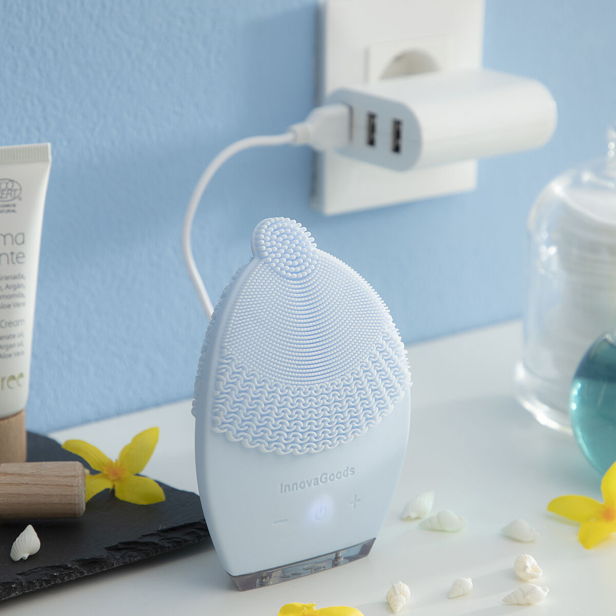 Apparat för ansiktsrengöring med massageeffekt Vipur InnovaGoods - 19