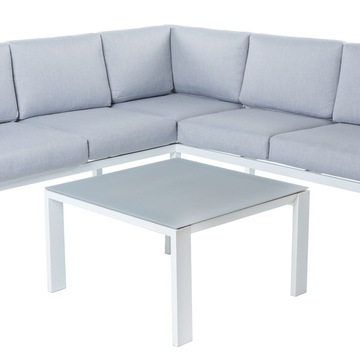 Trädgårdssoffa Thais Vit 195 x 195 x 73,6 cm - 11