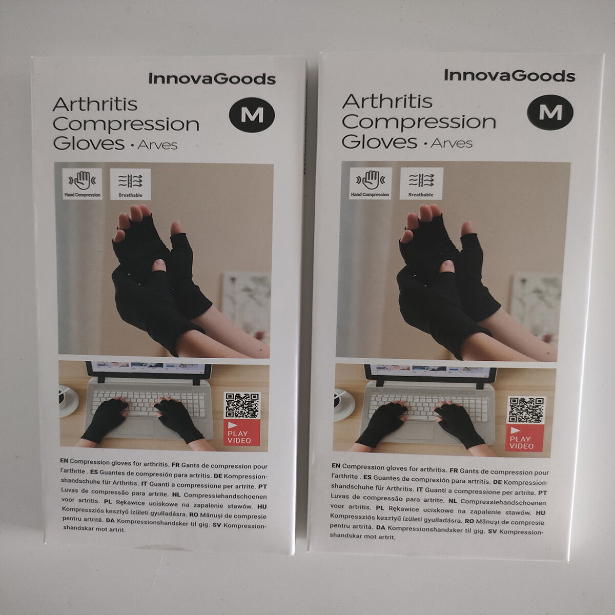 Kompressionshandskar mot artrit Arves InnovaGoods 2 antal - 10