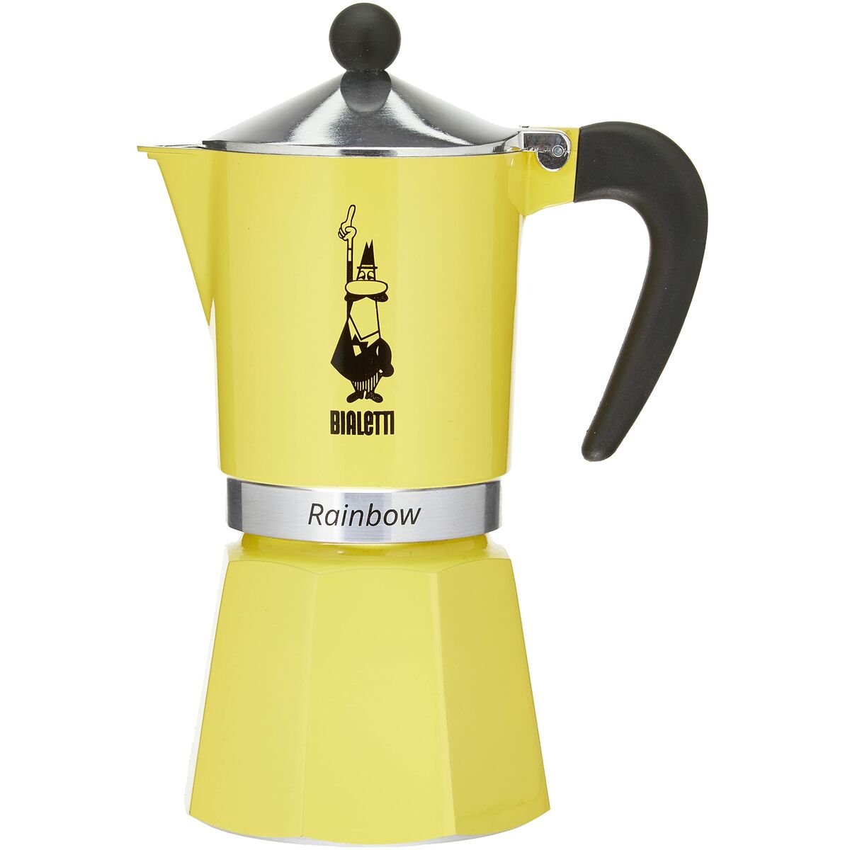 Italiensk Kaffepanna Bialetti Rainbow Gul Jaune Metall 6 Koppar - 3