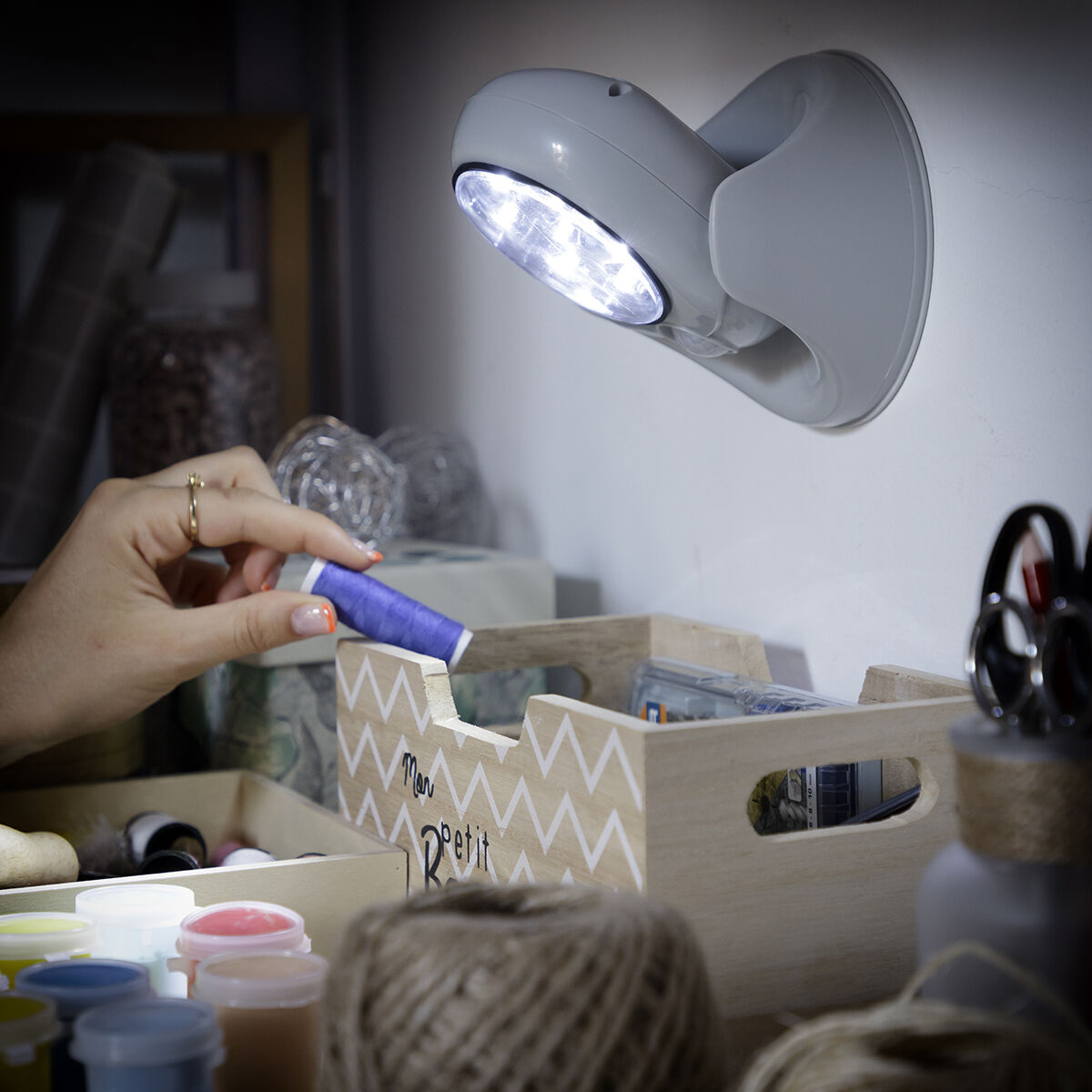 LED lampa med rörelsesensor Lumact 360º InnovaGoods - 6